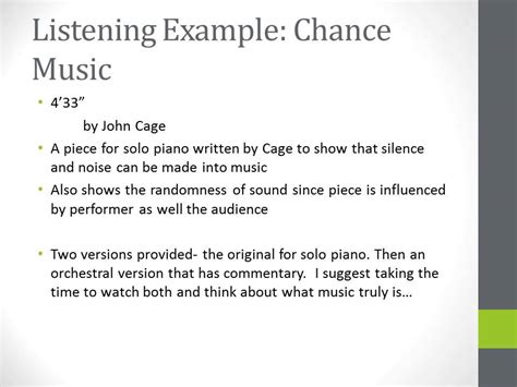 what is chance music.